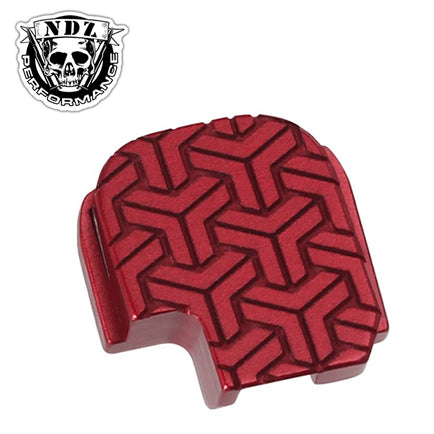 NDZ Performance P365 Deep Engraved Rear Slide Cap -RED image 1