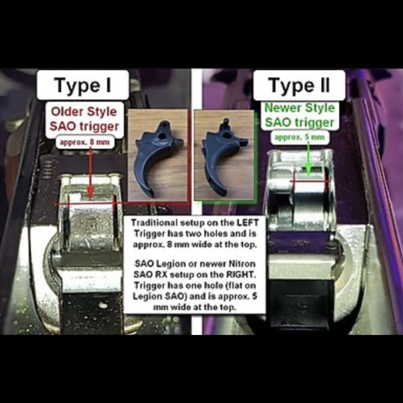 Armory Craft Type II -DUAL ADJUSTABLE Sig Sauer P220 / 226 / 229 SAO Trigger image 1