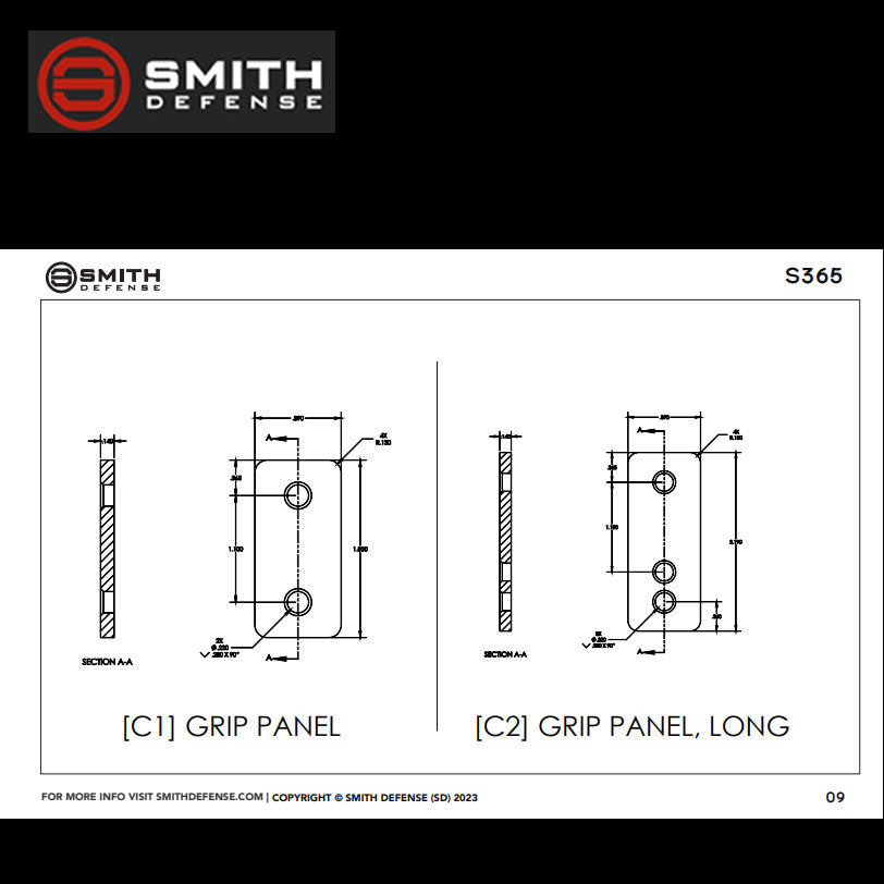 Smith Defense S365 Billet Aluminum Modular Grip Module image 13