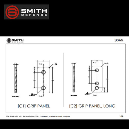 Smith Defense S365 Billet Aluminum Modular Grip Module image 13