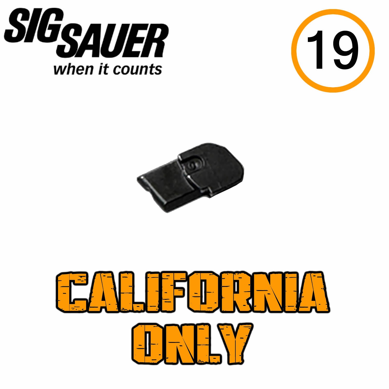 DISCONNECTOR, P365, CALIFORNIA, BLACK image 0