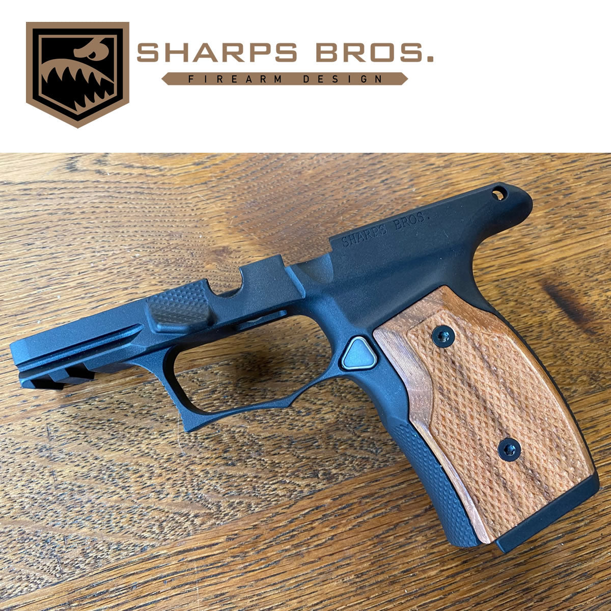 Sharps SBGM01-G2 365 Improved SIG P365X/XL Grip, Black w/ Brazilian Cherry Grips image 0