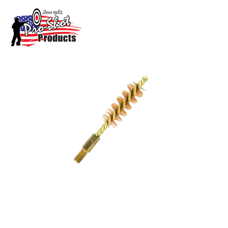 Pro-Shot , Bronze Pistol Brush, #8-36 Threaded, 9MM Caliber image 0