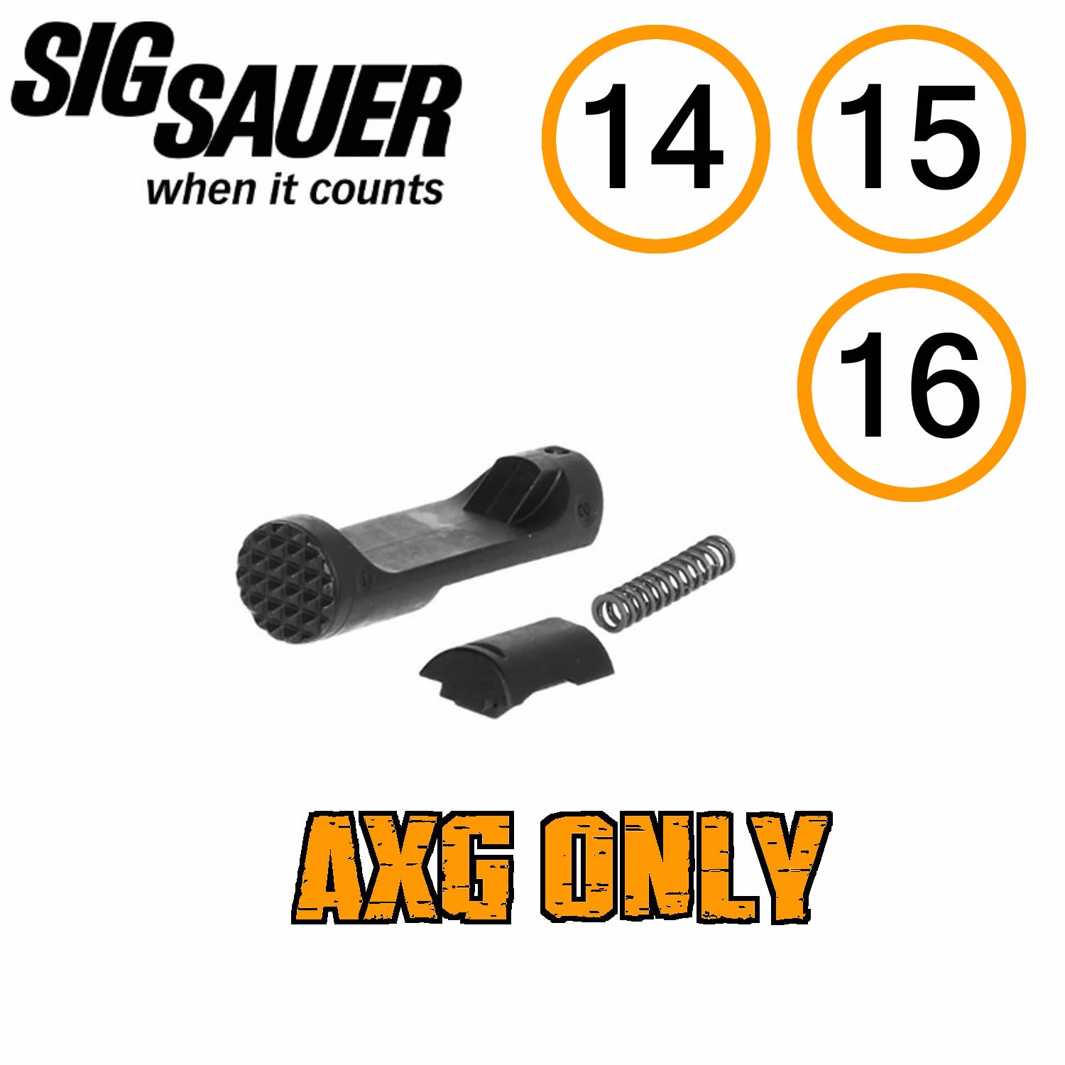 SIG Sauer MAGAZINE RELEASE ASSEMBLY, P320 AXG, SPRING, STOP image 0