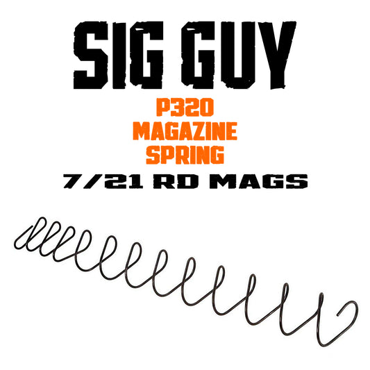 Sig Guy Increased Power P320 17/21 Round 9MM Magazine Spring +10% image 0