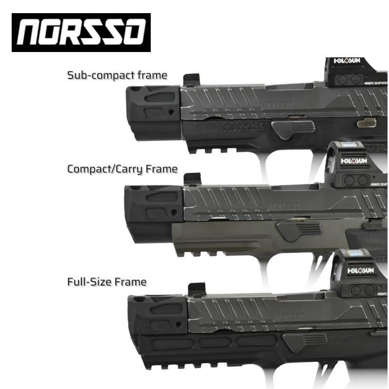 Norsso N320 Sub-Compact BBK Compensator, 9mm - BLACK image 2