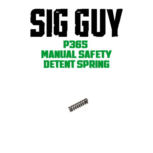 Sig Guy P365 Manual Safety Detent Spring image 0