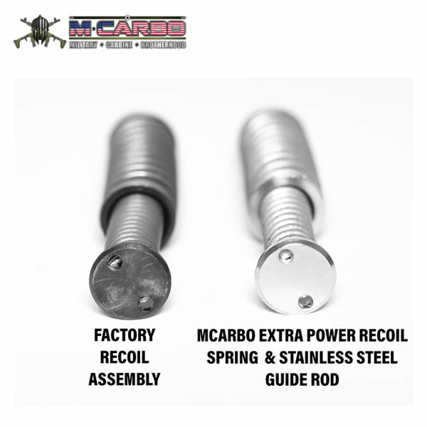 MCarbo Sig Sauer P365 Extra Power Recoil Spring Assembly - Stainless Guide Rod image 2