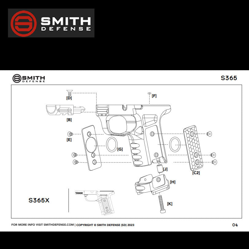 Smith Defense S365 Billet Aluminum Modular Grip Module image 9