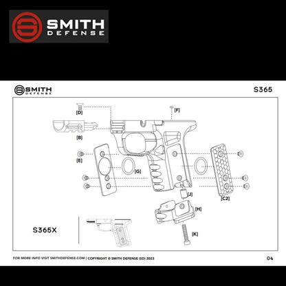 Smith Defense S365 Billet Aluminum Modular Grip Module image 9