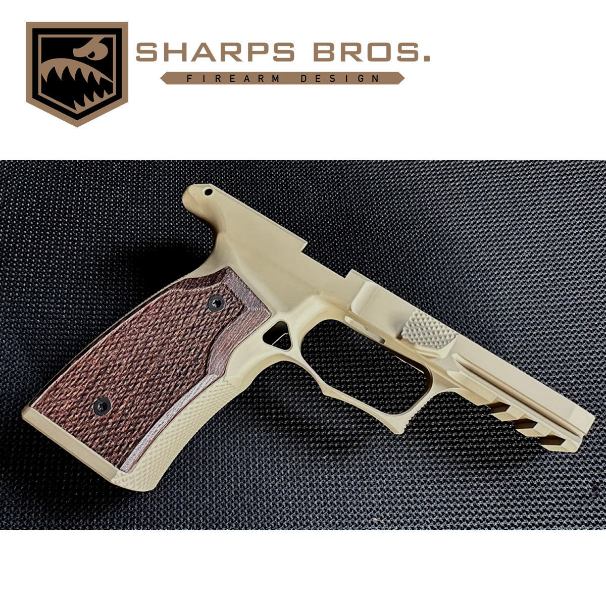 Sharps Bros SBGM06-G2 P365X Macro, FDE w/ Wenge Wood Grips, NON Safety image 0