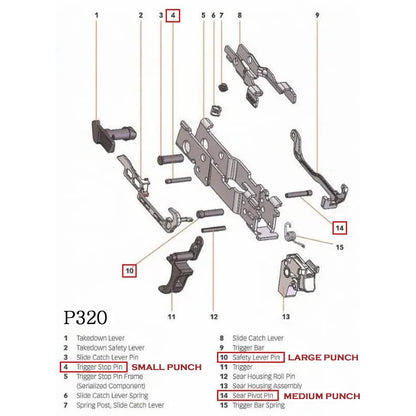 SIG Sauer SAFETY LEVER PIN, P320 image 2