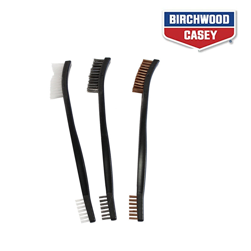 Birchwood Casey, Utility Brushes, 3-Pack, Bronze, Nylon, and Stainless image 0