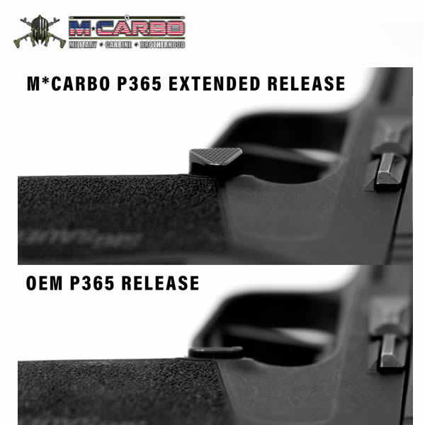 MCarbo Sig Sauer P365 Extended Magazine Release image 5