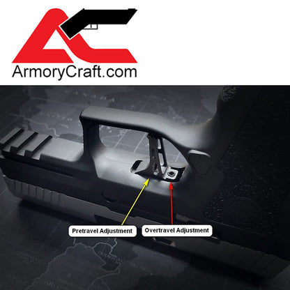 Armory Craft P320 Dual Adjustable  MasterShop Style Skeleton Trigger - BLACK image 3