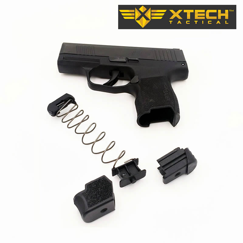 XTech 365+0 Grip Extension P365 9mm with Spring & Follower for P365 - 9MM image 1