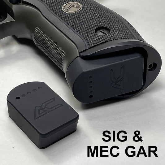 Armory Craft P226 - Plus 2 - Billet Aluminum Base Pad - BLACK - SIG & MEC GAR image 0