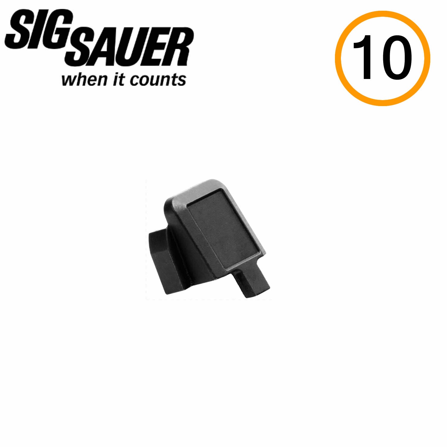 SIG Sauer CAP, SLIDE REAR, BLACK OXIDE P320 image 0