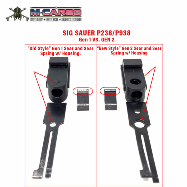 M*Carbo Sig Sauer P238 / P938 Trigger Spring Kit image 2