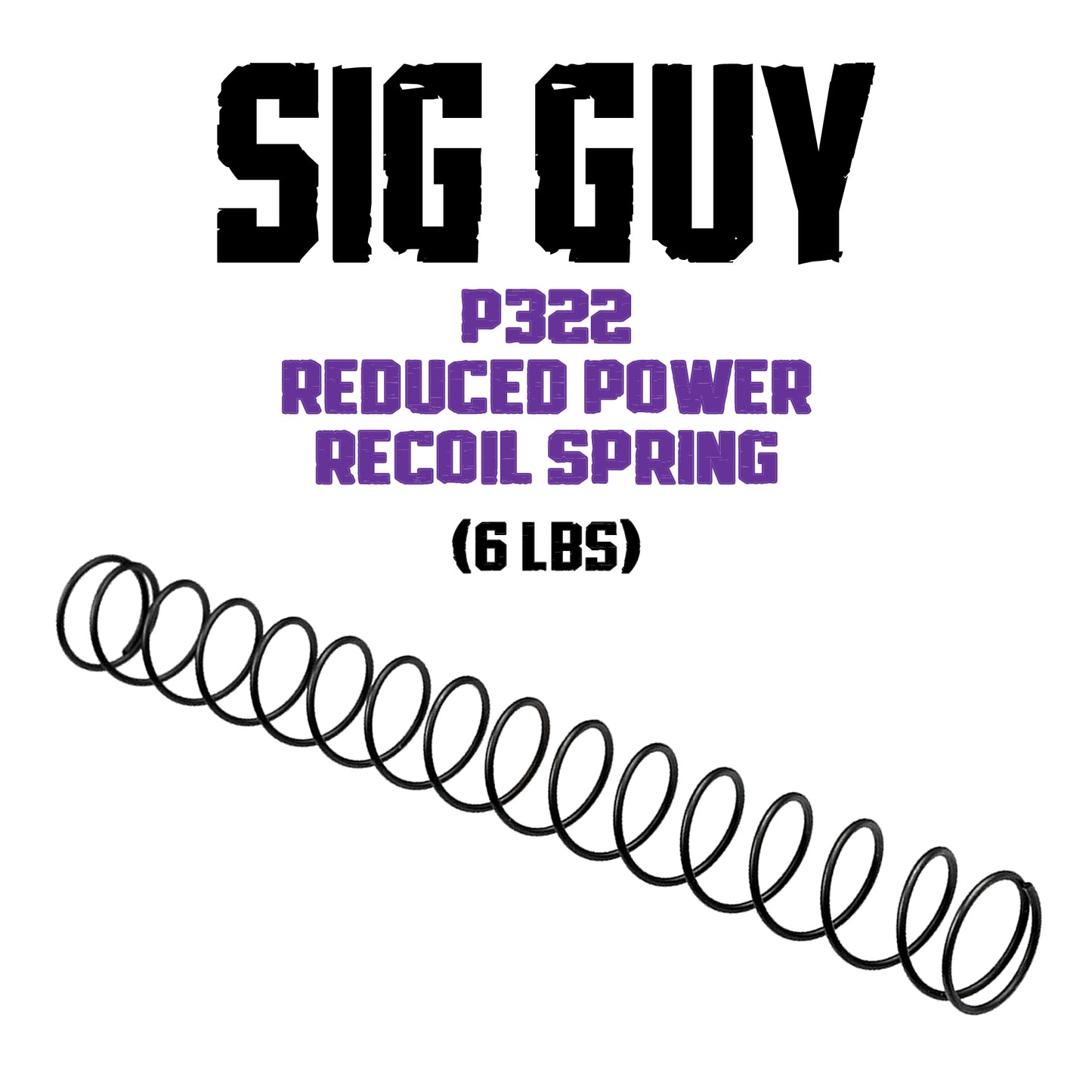 SIG Guy P322 Reduced Power Recoil Spring - 6lbs image 0