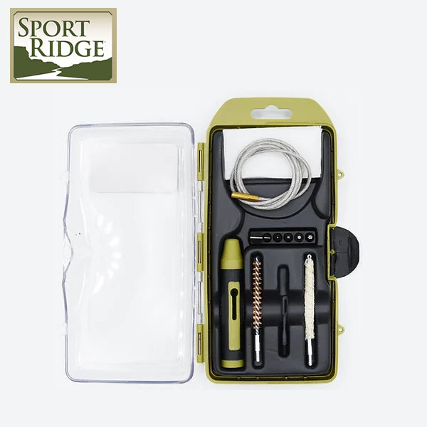 Sport Ridge 22 Cal 12 Pieces Rifle/Pistol Cleaning Kit w/ Hard Case image 1