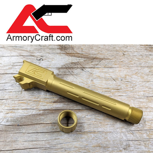 Armory Craft P365 XL Barrel, Threaded, TiN Gold image 0