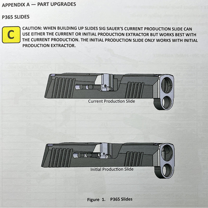 SIG Sauer EXTRACTOR KIT, P365 - Ferritic Nitrocarburizing Finish image 2