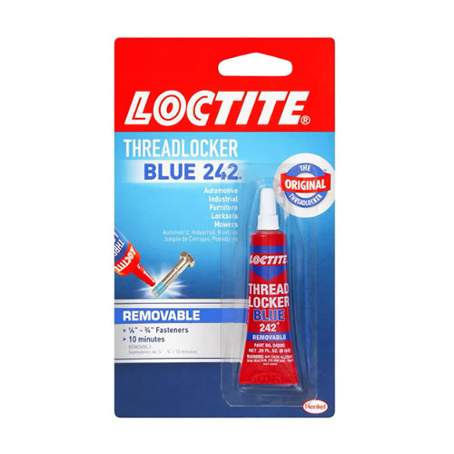 Loctite - Heavy Duty Threadlocker, Blue 242, Single Thread Locking Adhesive, 0.2 image 0