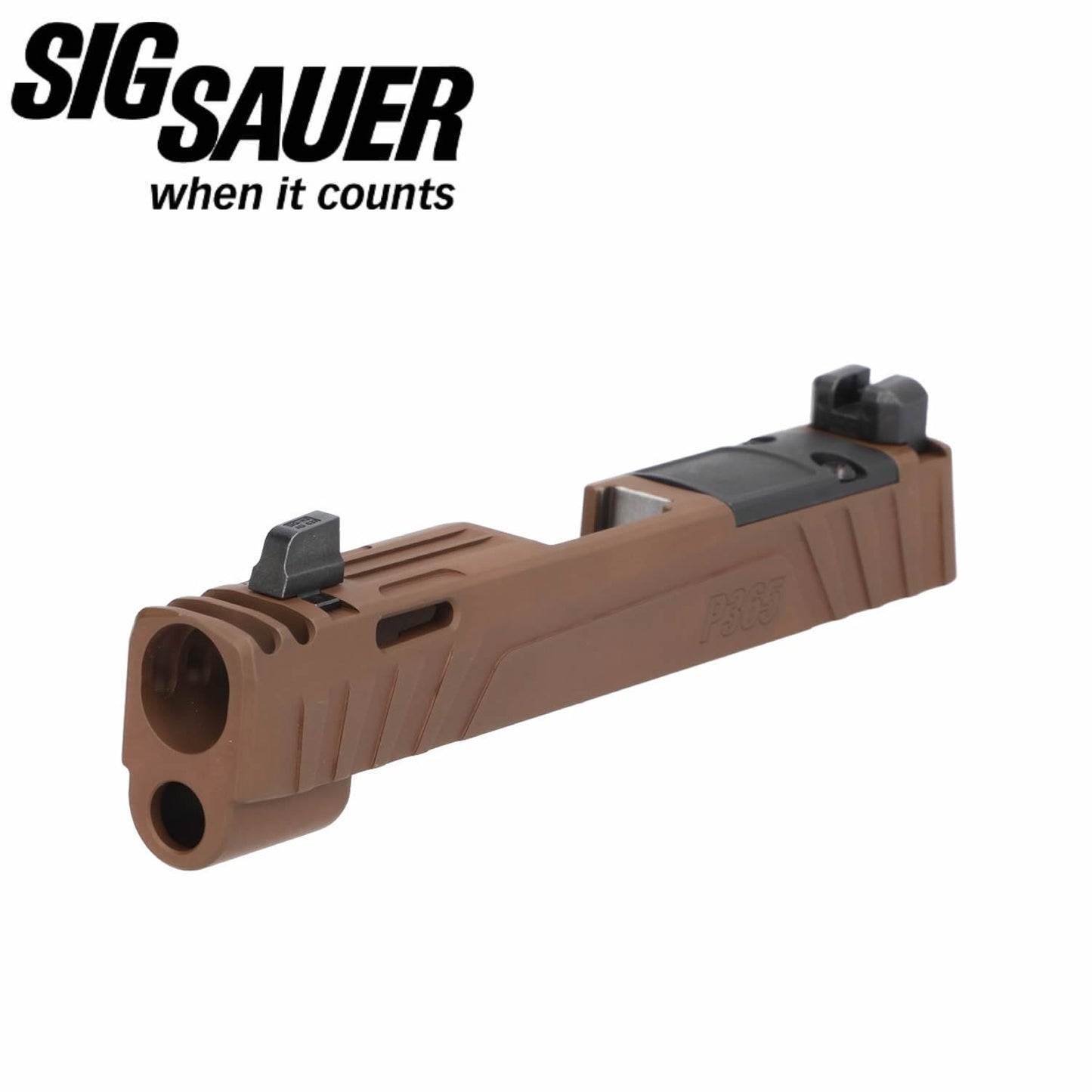 SIG Sauer P365X, 3.1", 9mm Spectre Comp Slide Assembly, Integrated Comp - COYOTE image 0