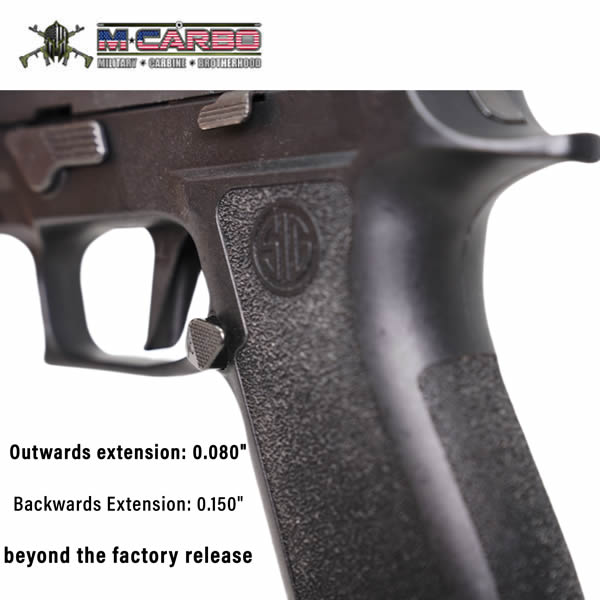 MCarbo Sig Sauer P320 Extended Magazine Release image 5